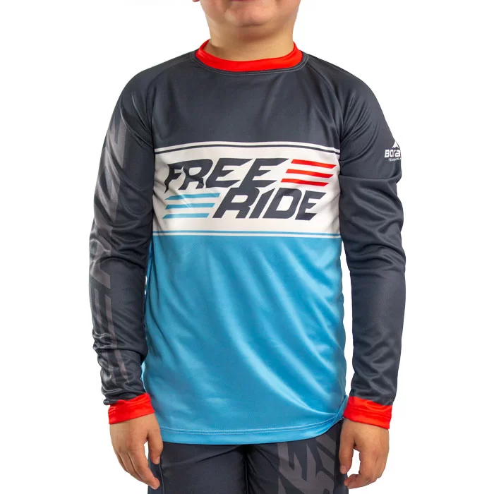 Custom Youth Freeride Long Sleeve Jersey